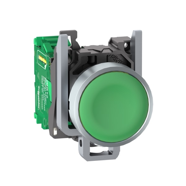 SCHNEIDER ELECTRIC - Funkdrucktaster, Harmony XB4R, Metall, Ø22mm, batterielos, kabellos, grün