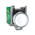 SCHNEIDER ELECTRIC - Funkdrucktaster, Harmony XB4R, Metall, Ø22mm, batterielos, kabellos, weiss