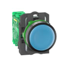 SCHNEIDER ELECTRIC - Funkdrucktaster XB5R, Kunststoff, 22mm, blau, tastend, batterielos, kabellos
