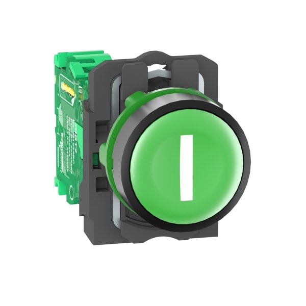 SCHNEIDER ELECTRIC - Funkdrucktaster XB5R, Kunststoff, 22mm, grün, I, tastend, batterielos, kabellos