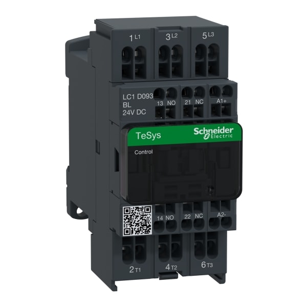 SCHNEIDER ELECTRIC - Leistungsschütz, 3p+1S+1Ö, 4kW/400V/AC3, 9A, Spule 24V DC