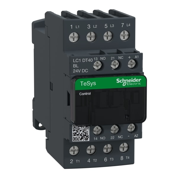 SCHNEIDER ELECTRIC - Leistungsschütz, 4p+1S+1Ö, 40A/AC1, Spule 24V DC