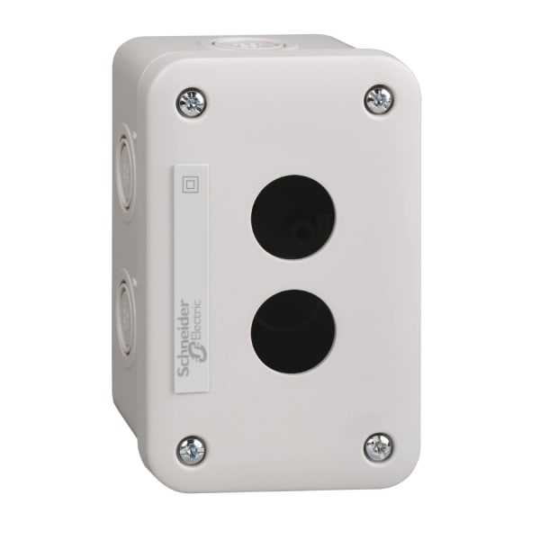 SCHNEIDER ELECTRIC - Leergehäuse, Harmony XALE, Kunststoff, hellgrau, 2 Bohrungen, 22mm