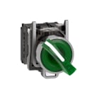 SCHNEIDER ELECTRIC - Leuchtwahlschalter, XB4, Metall, 22mm, grün, LED, 2 Stell., 1S+1Ö, 230-240VAC
