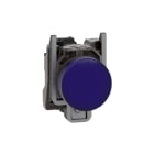 SCHNEIDER ELECTRIC - Leuchtmelder, XB4, Metall, 22mm, blau, LED, glatte Kalotte, SK, 24VACDC