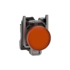 SCHNEIDER ELECTRIC - Leuchtmelder, XB4, Metall, 22mm, orange, LED, glatte Kalotte, SK, 230-240VAC