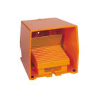 SCHNEIDER ELECTRIC - Fußschalter XPE, einfach, Metall, or, 2-stufig, 2Ö+2S, IP66,Schutzhaube,Verriegelung