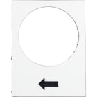 SCHNEIDER ELECTRIC - Bezeichnungsschild, 30x40mm, weiß, Heben oder rechts, langsam