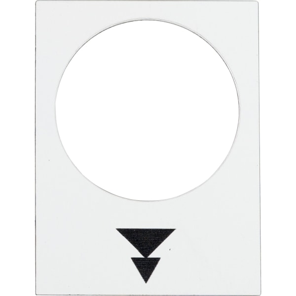 SCHNEIDER ELECTRIC - Bezeichnungsschild, 30x40mm, weiß, Heben, langsam-schnell