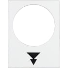 SCHNEIDER ELECTRIC - Bezeichnungsschild, 30x40mm, weiß, Heben, langsam-schnell