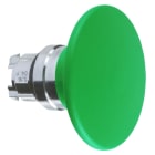 SCHNEIDER ELECTRIC - Pilzdrucktaster Frontelement XB4, Metall, 22mm, grün, Pilz 60mm, tastend
