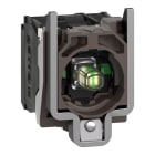 SCHNEIDER ELECTRIC - Hilfsschalterblock mit Befestigungsflansch, Harmony XB4, Metall, weiß, universelle LED, 2S, 230-240V AC