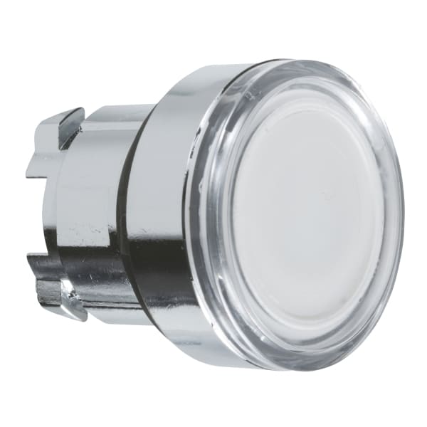 SCHNEIDER ELECTRIC - Leuchtdrucktaster Frontelement XB4, Metall, 22mm, weiß, glatte Kalotte, BA9s