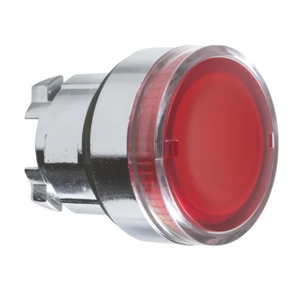 SCHNEIDER ELECTRIC - Leuchtdrucktaster Frontelement XB4, Metall, 22mm, rt, tast, glatte Kalotte, BA9s