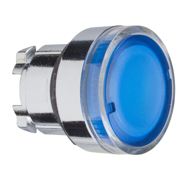 SCHNEIDER ELECTRIC - Leuchtdrucktaster Frontelement XB4, Metall, 22mm, bl, tast, glatte Kalotte, BA9s