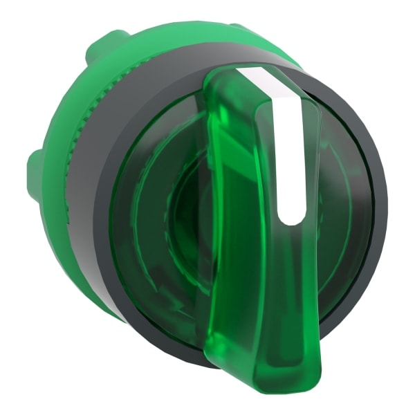 SCHNEIDER ELECTRIC - Leuchtwahlschalter Frontelement XB5, Kstst., 22mm, grün, für LED, 3 Stell., rastend