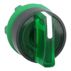 SCHNEIDER ELECTRIC - Leuchtwahlschalter, Frontelement, Harmony XB5, Kunststoff, 22mm, grün, für universelle LED, 3 Stellungen, Links tastend