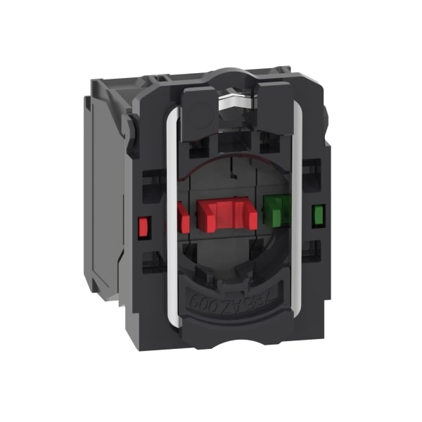 SCHNEIDER ELECTRIC - Hilfsschalterblock+Befestigungsflansch XB5, Kstst, 22mm, 30mm, 1S+2Ö, SK
