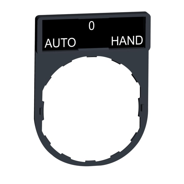 SCHNEIDER ELECTRIC - Schildträger 30x40mm, für Ø 22 Geräte, m. Schild AUTO-O-HAND