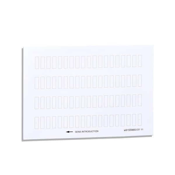 SCHNEIDER ELECTRIC - Bogen mit76 abziehbaren Schildern 8x27mm, f. Schildträger 30x40mm-neutral