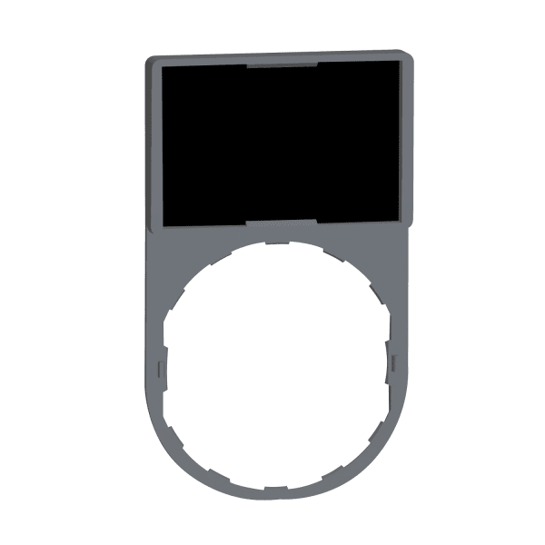 SCHNEIDER ELECTRIC - Schildträger 30x50mm m. Leerschild, für Ø 22 Geräte m. rundem Frontelement