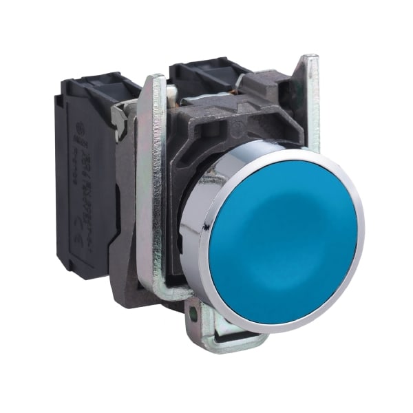 SCHNEIDER ELECTRIC - Drucktaster, XB4, Metall, 22mm, blau, tastend, SK, 1S