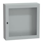 SAREL - Spacial S3D tspt Tür ohne Montageplatte. H1000xB1000xT300 IP66 IK08 RAL7035.