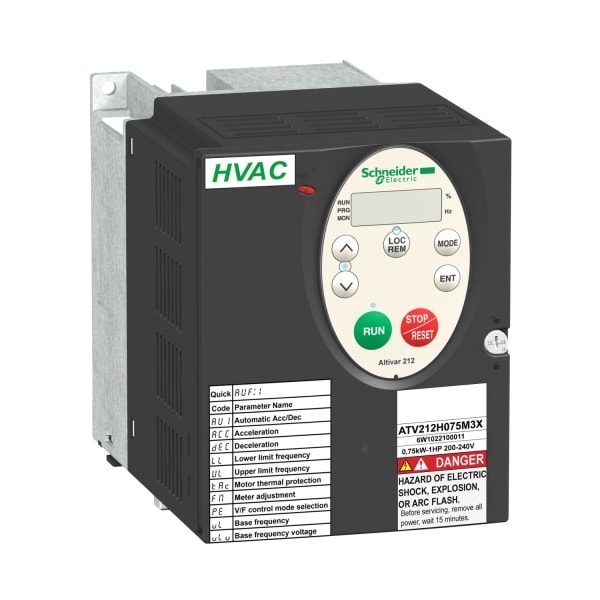 SCHNEIDER ELECTRIC - Frequenzumrichter ATV212, 0,75kW, 480V, 3-ph., EMV, IP21