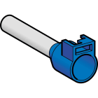 SCHNEIDER ELECTRIC - Aderendhülse DZ5 gem. DIN, 16mm2/AWG6, blau, 100 Stück