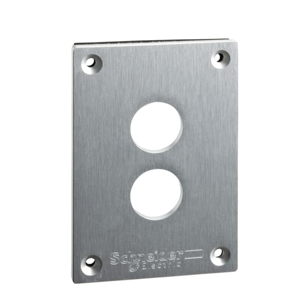 SCHNEIDER ELECTRIC - Einbauplatte, XAP-E, Metall, 2 horizontale Bohrungen