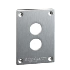 SCHNEIDER ELECTRIC - Einbauplatte, XAP-E, Metall, 2 horizontale Bohrungen