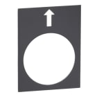 SCHNEIDER ELECTRIC - Bezeichnungsschild, 30x40mm, schwarz, links, langsam