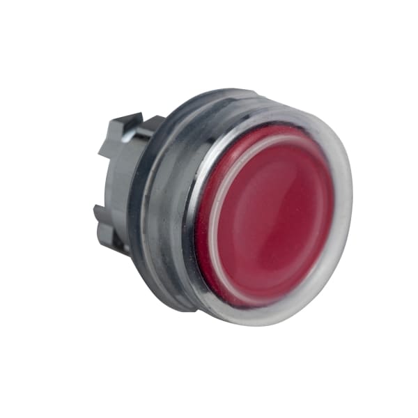 SCHNEIDER ELECTRIC - Drucktaster, Frontelement, XB4, Metall, 22mm, rt, tast, Schutzkappe, f.Einlegeschild