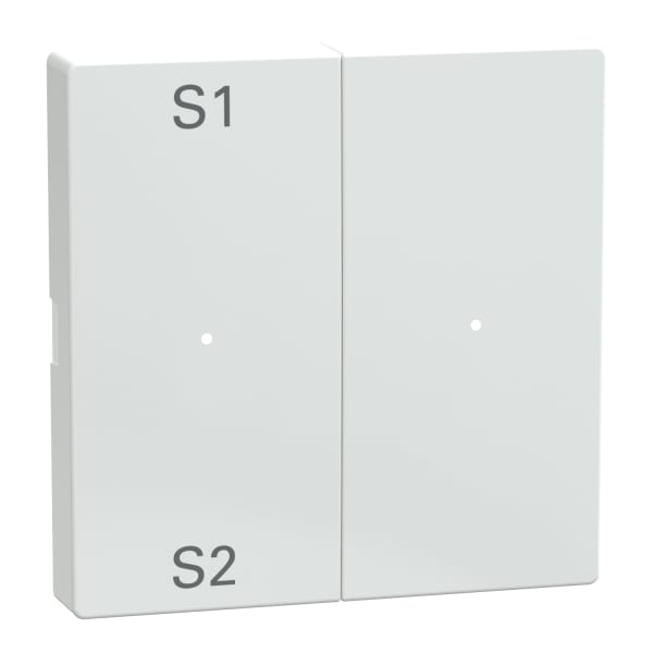 MERTEN - Wippen für Taster-Modul 2fach (Szene1/2, blank), aktivweiß glänzend, System M