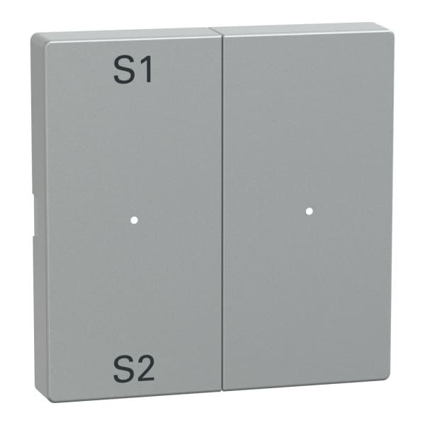 MERTEN - Wippen für Taster-Modul 2fach (Szene1/2, blank), aluminium, System M