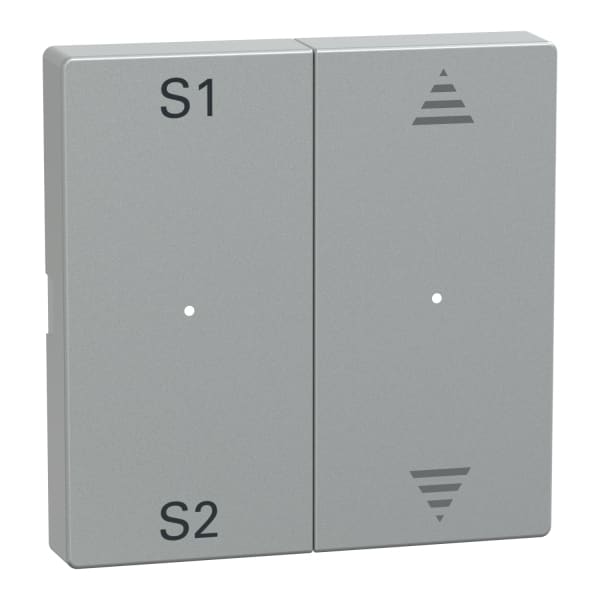 MERTEN - Wippen für Taster-Modul 2fach (Szene1/2, Pfeile Auf/Ab), aluminium, System M
