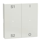 MERTEN - Wippen für Taster-Modul 2fach (Szene1/2, 1/0), polarweiß glänzend, System M