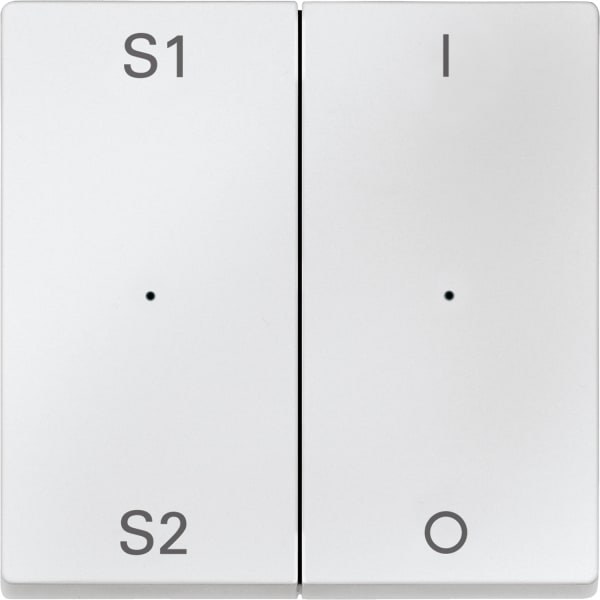 MERTEN - Wippen für Taster-Modul 2fach (Szene1/2, 1/0), polarweiß, System M