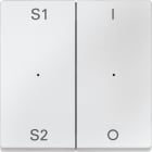 MERTEN - Wippen für Taster-Modul 2fach (Szene1/2, 1/0), polarweiß, System M