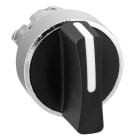 SCHNEIDER ELECTRIC - Wahlschalter Frontelement XB4, Metall, 22mm, sw, 3 Stell., Mi/Re rastend