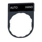 SCHNEIDER ELECTRIC - Schildträger 30x40mm, für Ø 22 Geräte, m. Schild AUTO-HAND