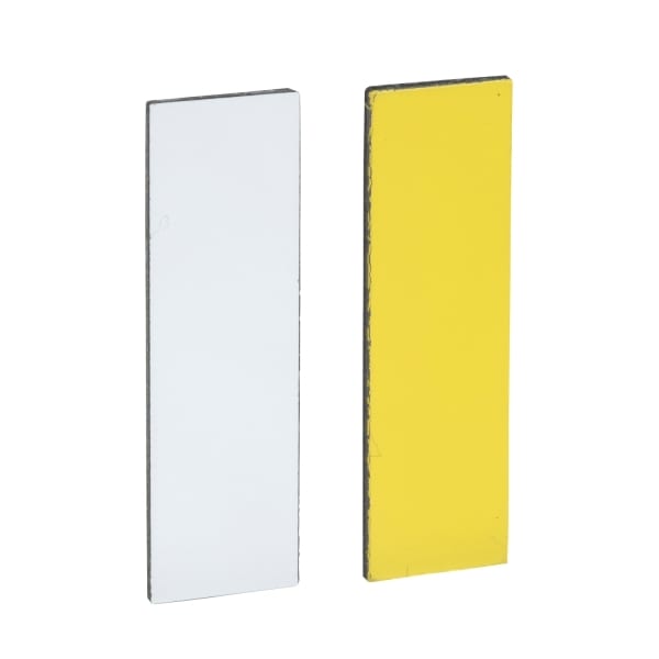 SCHNEIDER ELECTRIC - Leerschild 8x27mm, f. Schildträger 30x40mm, weiß+gelb, neutral