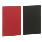 SCHNEIDER ELECTRIC - Leerschild 18x27mm, f. Schildträger 30x50mm, schwarz+rot, neutral