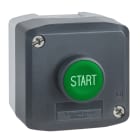 SCHNEIDER ELECTRIC - Aufbaugehäuse XALD, Kstst, dgr, 1 Drucktaster, grün, START, 1S