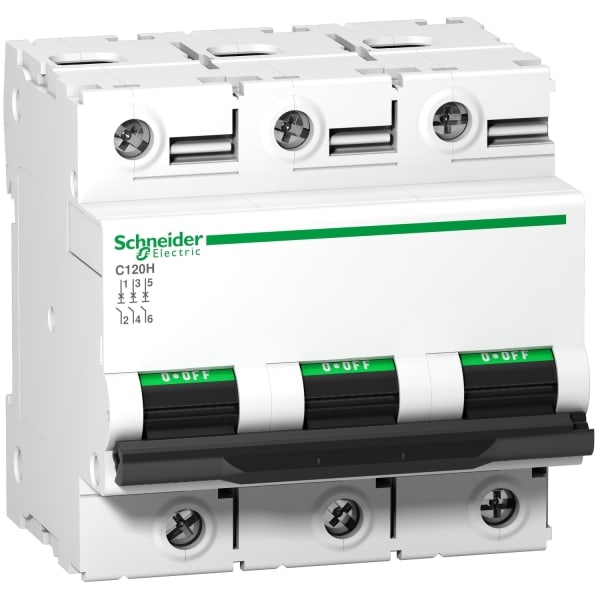 SCHNEIDER ELECTRIC - Leitungsschutzschalter C120H, 3P, 80A, B Charakteristik, 15kA