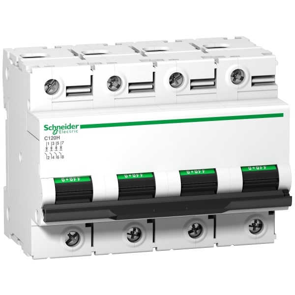 SCHNEIDER ELECTRIC - Leitungsschutzschalter C120H, 4P, 125A, C Charakteristik, 15kA
