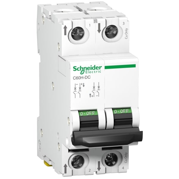 SCHNEIDER ELECTRIC - Leitungsschutzschalter C60H-DC, 2P, 6A, C-Charakteristik,