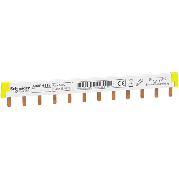 SCHNEIDER ELECTRIC - Phasenschiene Steg, ablängbar, 1P, 12 TE, 100A