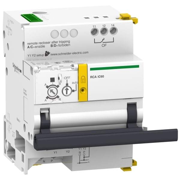 SCHNEIDER ELECTRIC - Fernantrieb RCA mit Ti24 für iC60 1P/2P, 230V AC, seitlich anbaubar