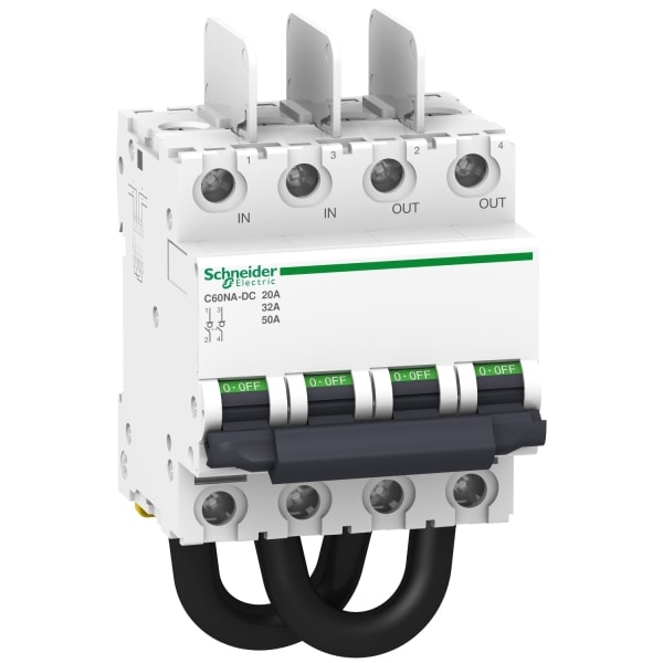 SCHNEIDER ELECTRIC - Lasttrennschalter C60NA-DC, 2P, 1.000V DC, Anschlüsse oben
